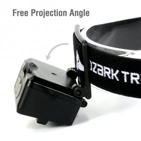 Ozark Trail Ultra Bright LED 220 Lumens Headlamps, 6 AAA Batteries, 2 Pack, Black