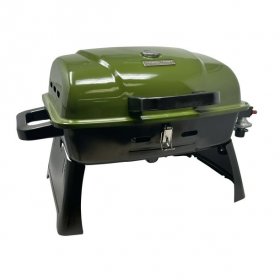 Ozark Trail Portable Table Top 1 Burner Camping Gas Grill with Interchangeable Griddle Plate, 10,000 BTU