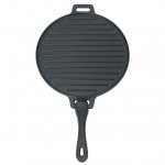 Ozark Trail 4-piece Cast Iron Skillet Set with Handles and Griddle, Pre-seasoned, 6", 10.5", 11"