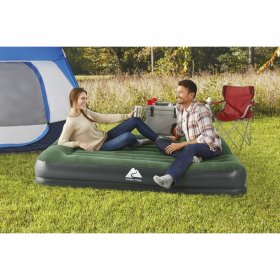 Ozark Trail Tritech Airbed Queen 14 inch with in & out Pump and Antimicrobial Coating