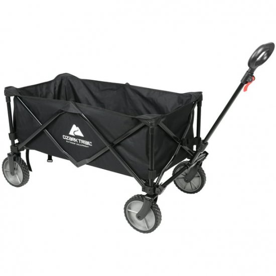 Ozark Trail Multi-Purpose Big Bucket Cart, Black Wagon