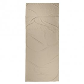 Ozark Trail Breathable Polyester Camping Sleeping Bag Liner Sheet, Beige (78" L x 33.5" W)