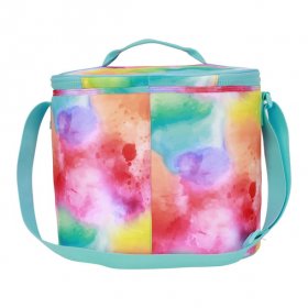 Ozark Trail Pride 24-Can Soft-Sided Cooler, Aqua Blue Watercolors