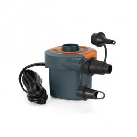 Ozark Trail Sidewinder 4" High AC Electric Air Pump, Grey and Orange