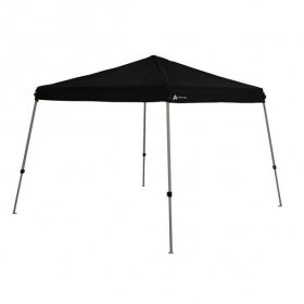 Ozark Trail 10' x 10' Instant Slant Leg Canopy, Black, Outdoor Canopy