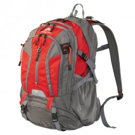 OT Backpack 36L Kachemak Hydration-Compatible Hiking Backpack, Red/Gray