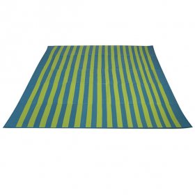 Ozark Trail Lightweight Turquoise/Green Beach Mat with Carry Straps, 70"x70"