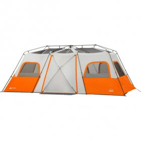 Ozark Trail 12 Person Instant Cabin Tent with Integrated LED Lights, 3 Rooms, 47.87 lbs