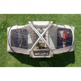 Ozark Trail 10-Person 3-Room Vacation Tent, with Shade Awning